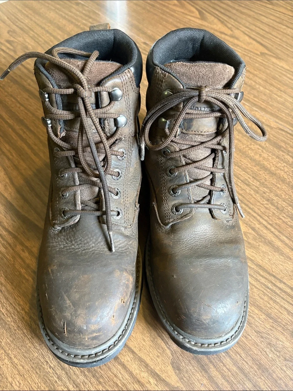 Wolverine Size 10 Waterproof Brown Leather Floorhand WP 6